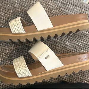 Reef Vista Platform Beige/Ivory Worn Once